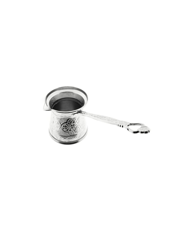 Almina Traditionelle Kaffeekanne  Türkischer Kaffee in Silber günstig kaufen