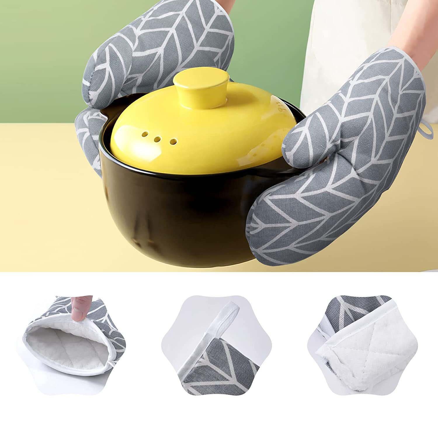 aikidio Topflappen 1 Paar Ofenhandschuhe Kochhandschuhe zum Kochen Backen Grillen, (1-tlg)