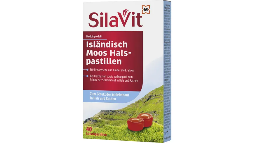 SilaVit Isländisch Moos Halspastillen