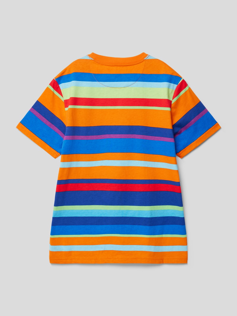 T-Shirt aus Baumwolle mit in orange