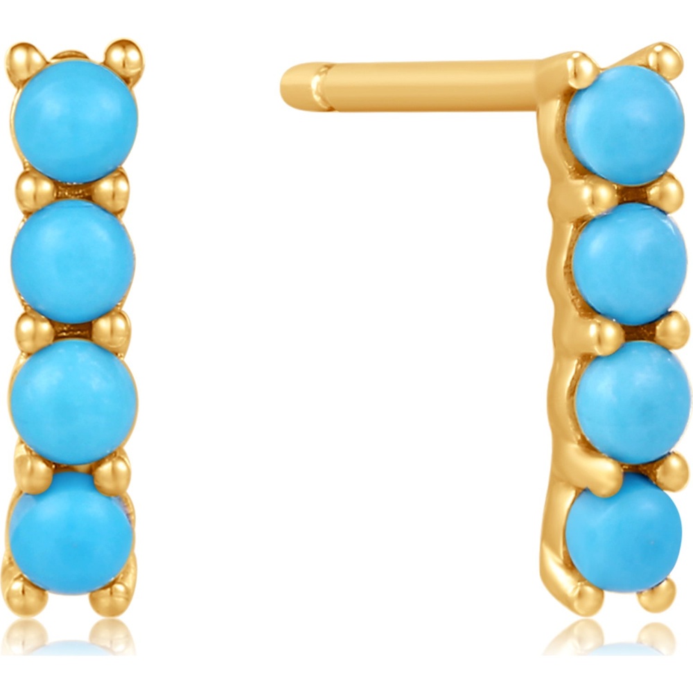 Ania Haie Boucles d'oreilles à fermoir à poussette 585 Or jaune Boucles d'oreilles