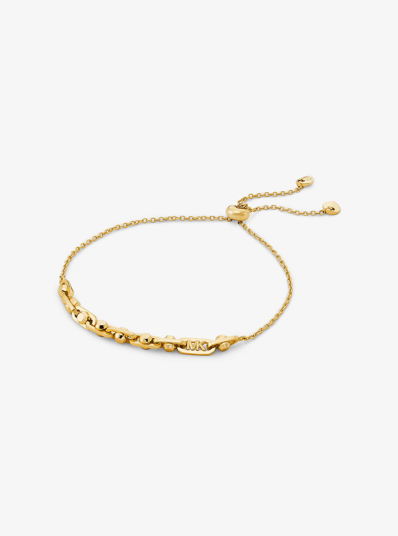 Astor Precious Metal-Plated Sterling Silver Link Slider Bracelet - GOLD