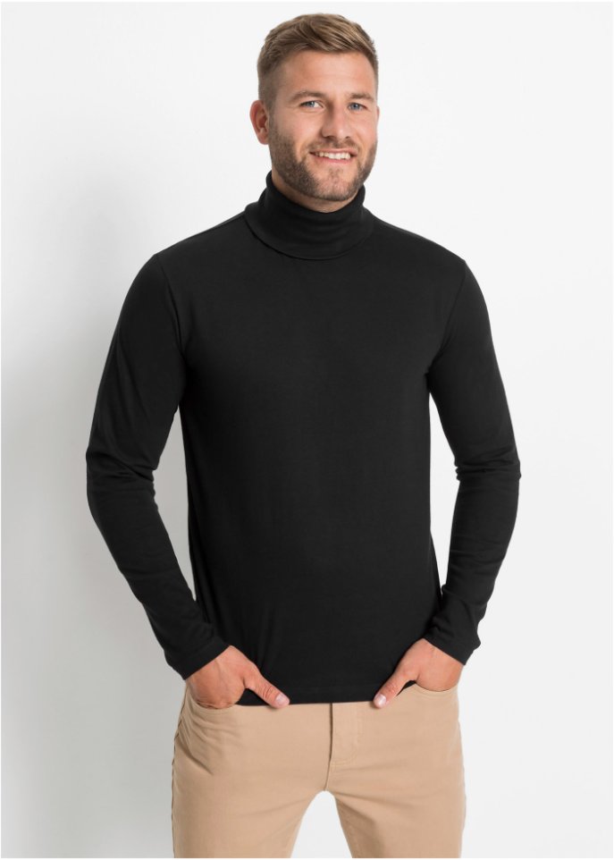 Langarmshirt mit Rollkragen