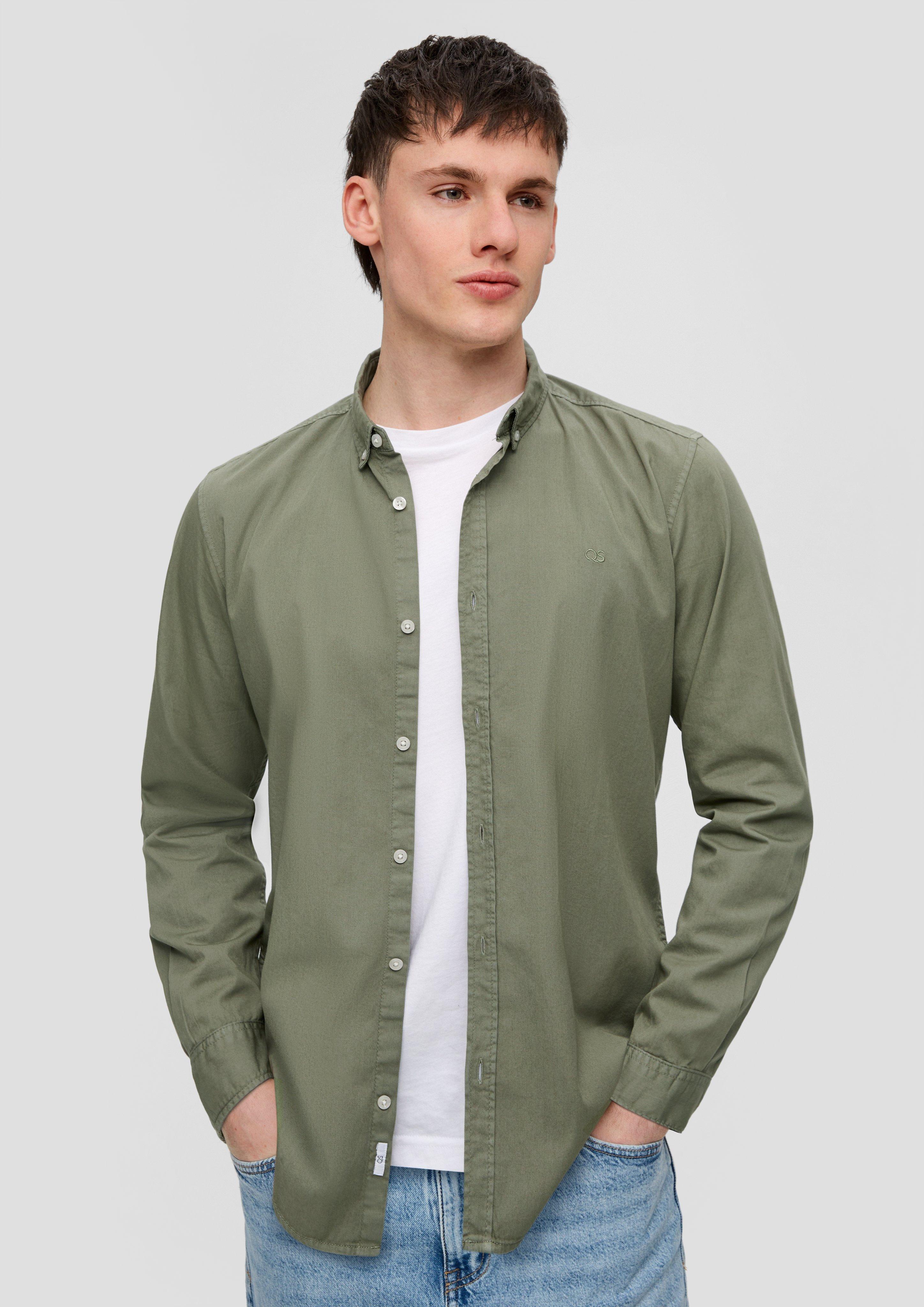 Langarmhemd aus Twill  2140793-7380
