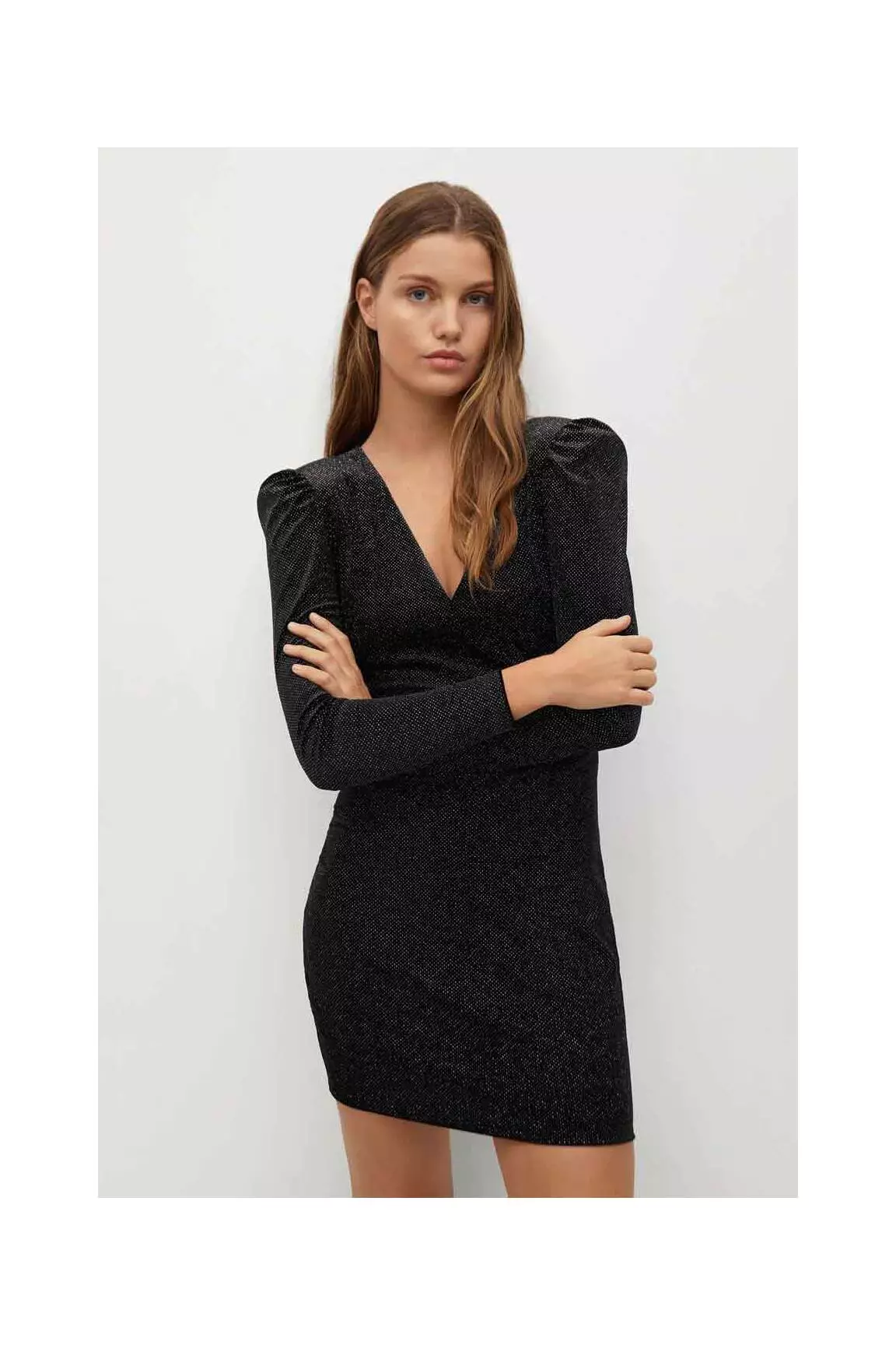 Mango Robes Courtes Femme couleur gris