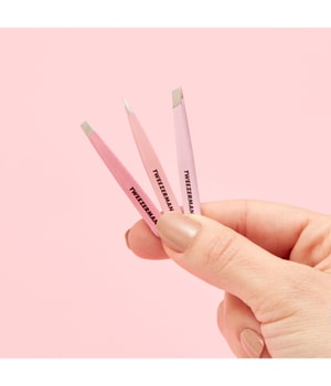 Tweezerman Micro Mini Pinzetten Set 3-tlg. Pink Pinzette-1 Stk