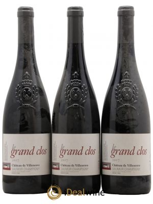 Saumur-Champigny Le Grand Clos Château de Villeneuve  2017 - Lot de 3 Bouteilles