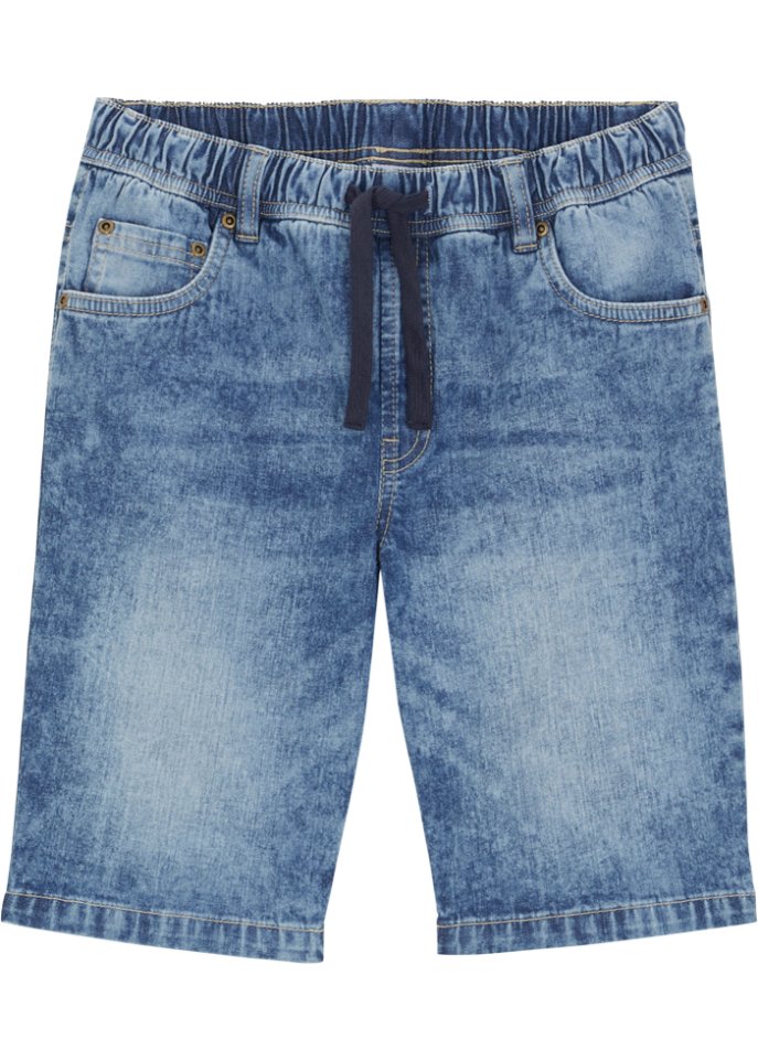 Jungen Schlupf-Bermuda, Blau-Denim