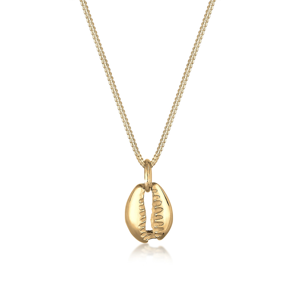 Elli Elli Collier Femme Pendentif Coquillage Mer Maritime - (925/1000) Argent Bijoux