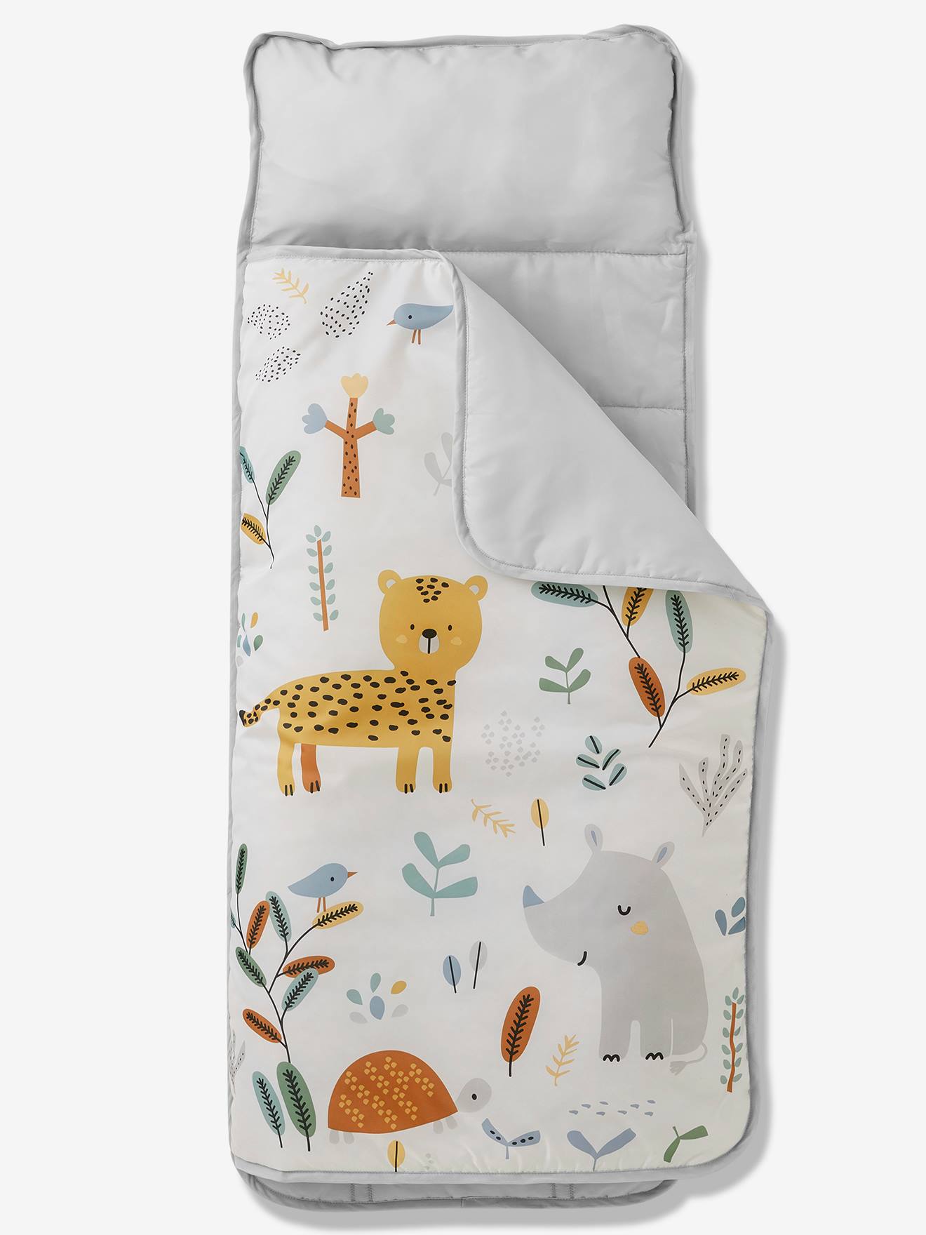 Cosy Wrap en polyester avec oreiller intégré JUNGLE PARADISE ecru