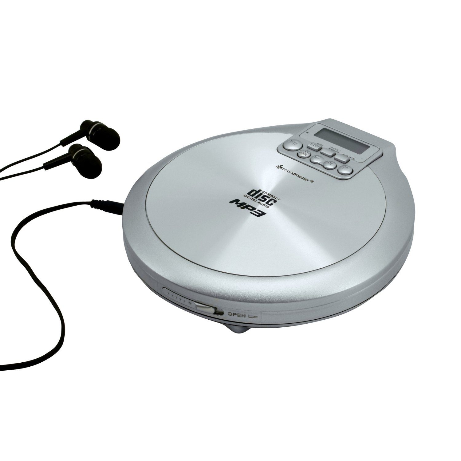 Soundmaster CD9220SI tragbarer CD MP3 Player Hörbuchfunktion Anti-Shock X-Bass CD-Player