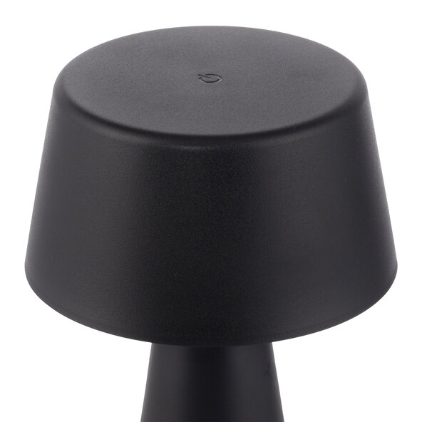 LED-Akku-Tischleuchte Lepa, 2er Set, schwarz