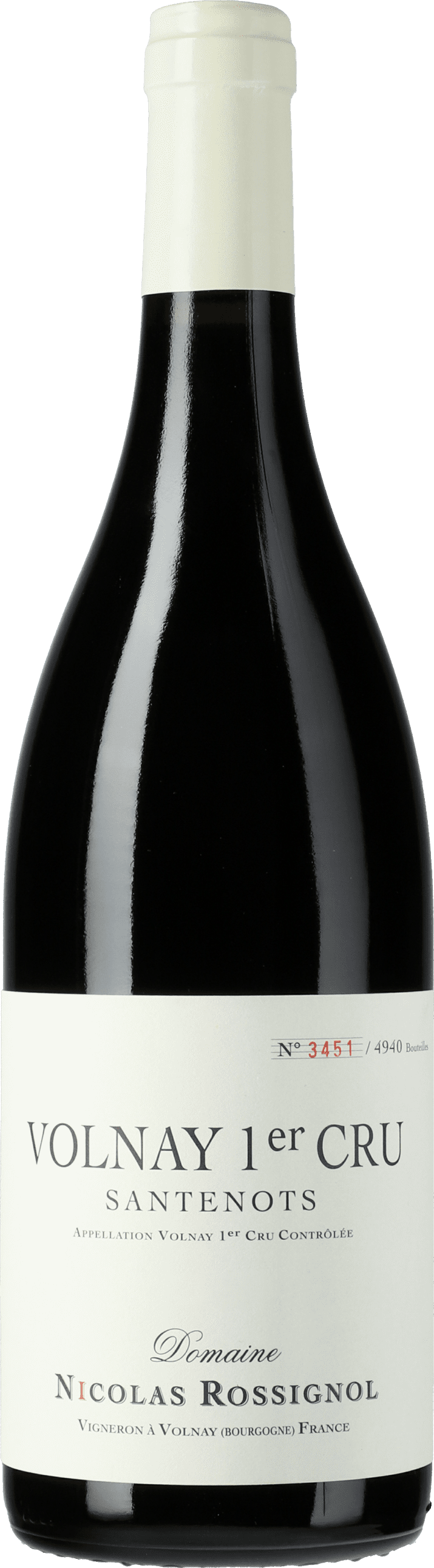 Domaine Nicolas Rossignol: Volnay Premier Cru Santenots 2019