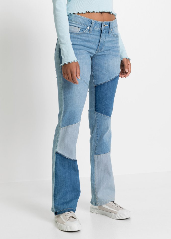 Patchwork Schlagjeans