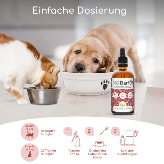 Wolfsbacher Natur Ergänzungsfutter & Aufzucht Wolfsbacher Natur Bio Barf Öl 100 ml