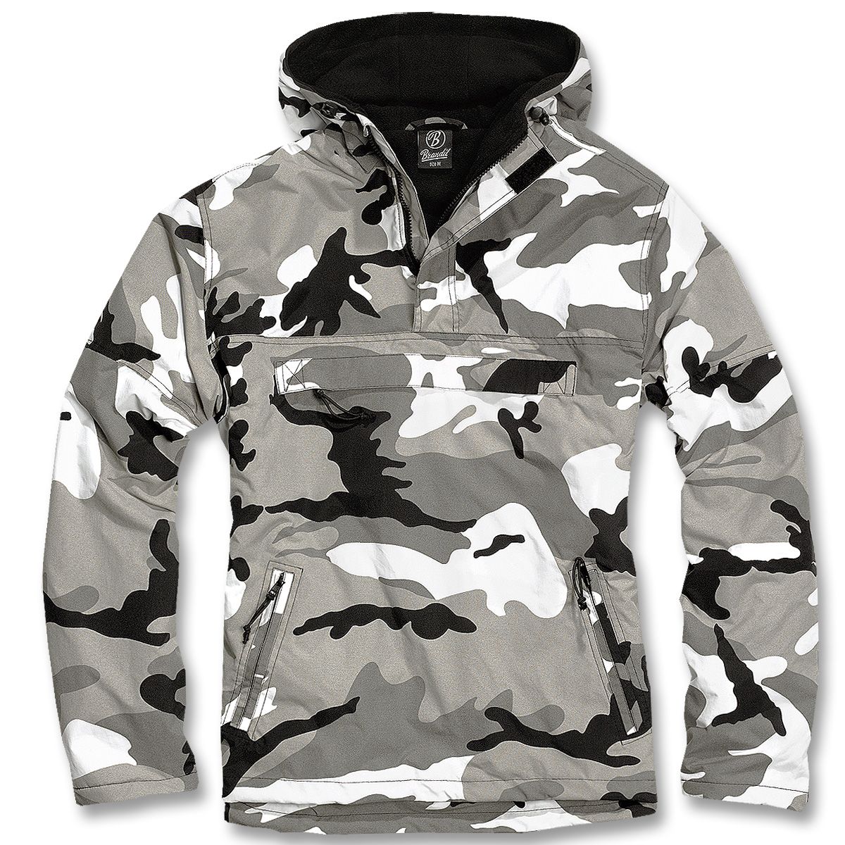 Hooded Windbreaker m. Fleecefutter