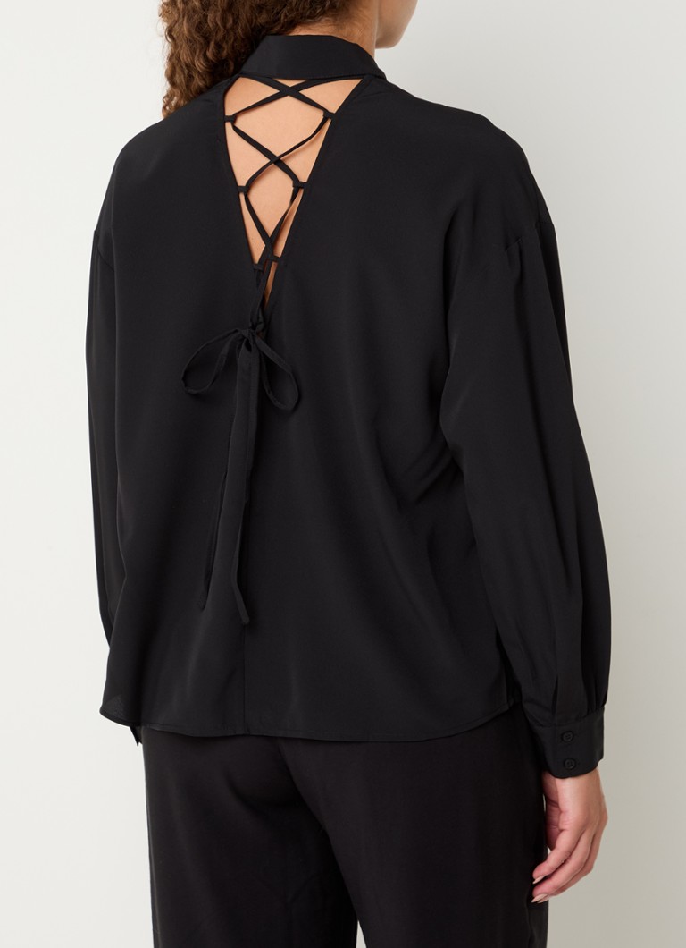 French Connection Capriana blouse with back neckline