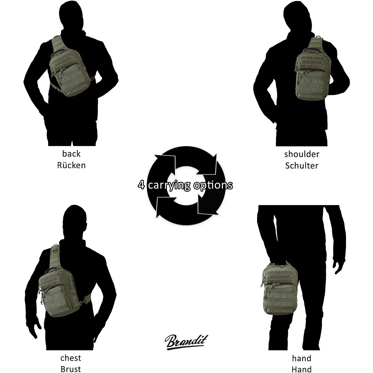 Brandit Cooper Sling Bag versch. Farben
