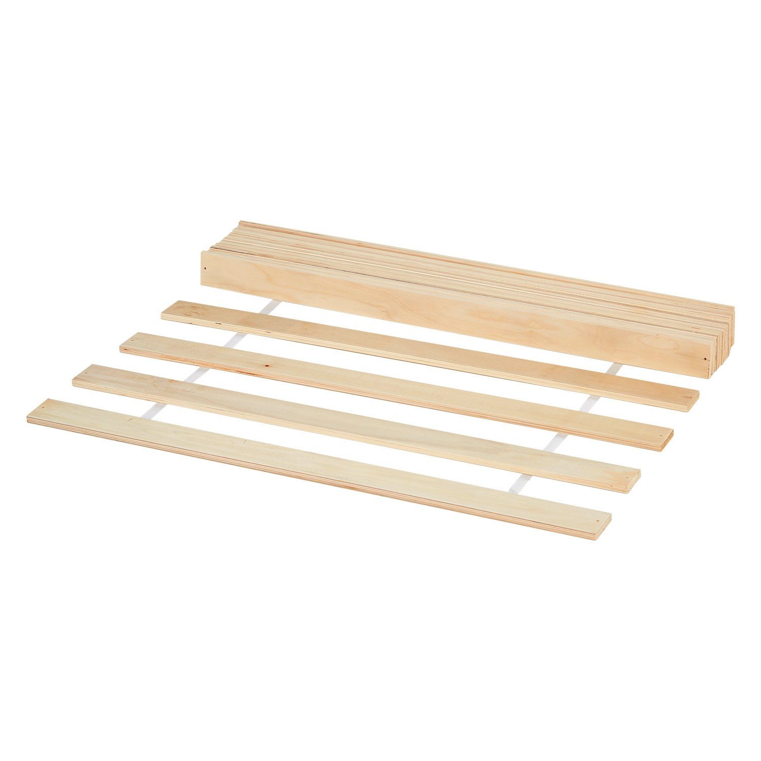Rollrost Lattenrost 90 x 200 Kiefer Massivholz 15 Latten, Homestyle4u, Kopfteil nicht verstellbar, Fußteil nicht verstellbar
