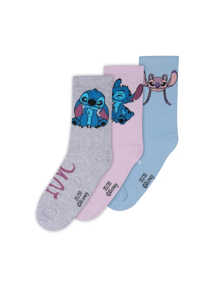 ONOMATO! 3er-Set: Socken Stitch in Mehrfarbig günstig kaufen