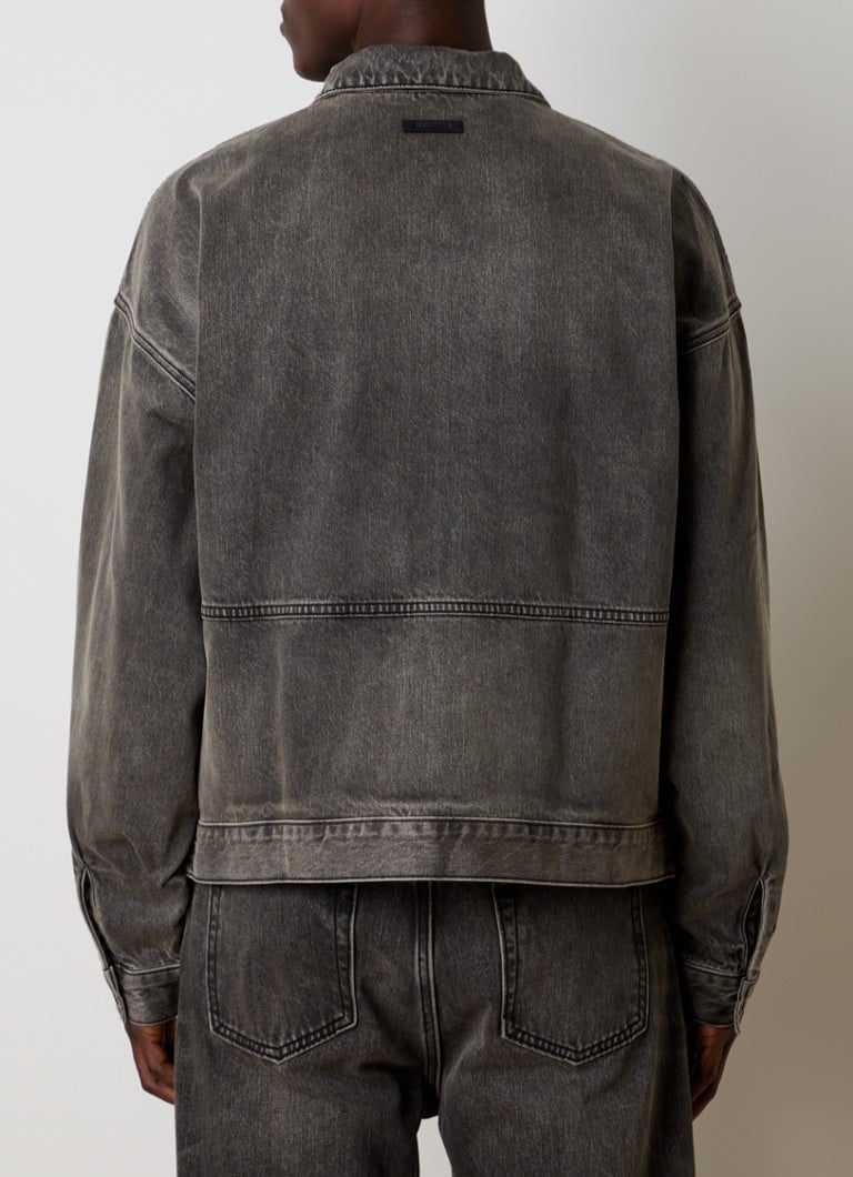 Fear of God Essentials teksas jakna s ispranom završnom obradom i bočnim džepovima