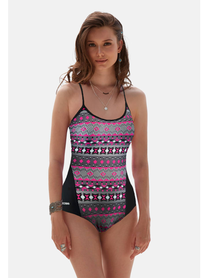 BECO the world of aquasports Badeanzug Maxmove Comfort Swimsuit in schwarz-pink günstig kaufen