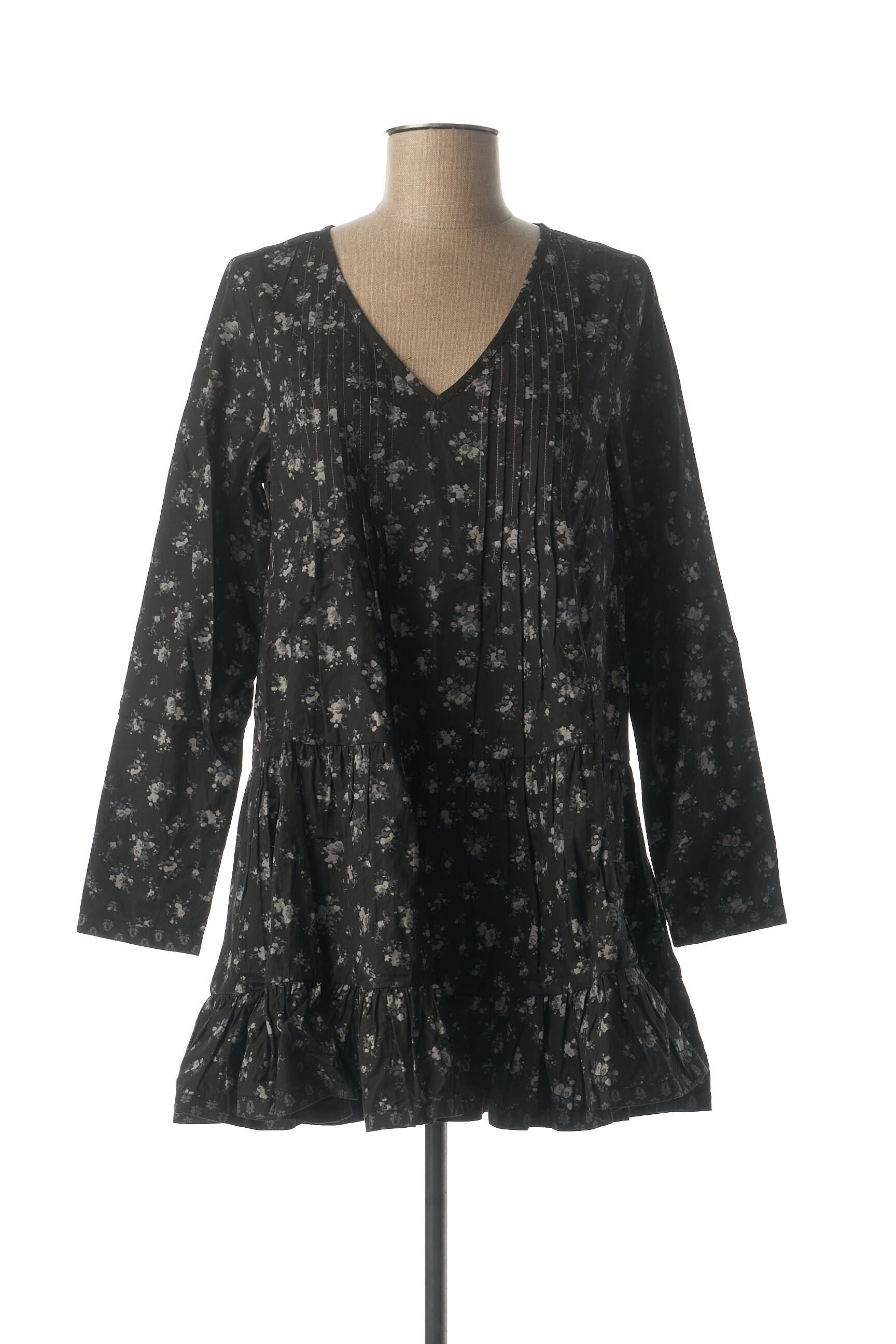 Rhum Raisin Tuniquemanchelongue Femme couleur noir