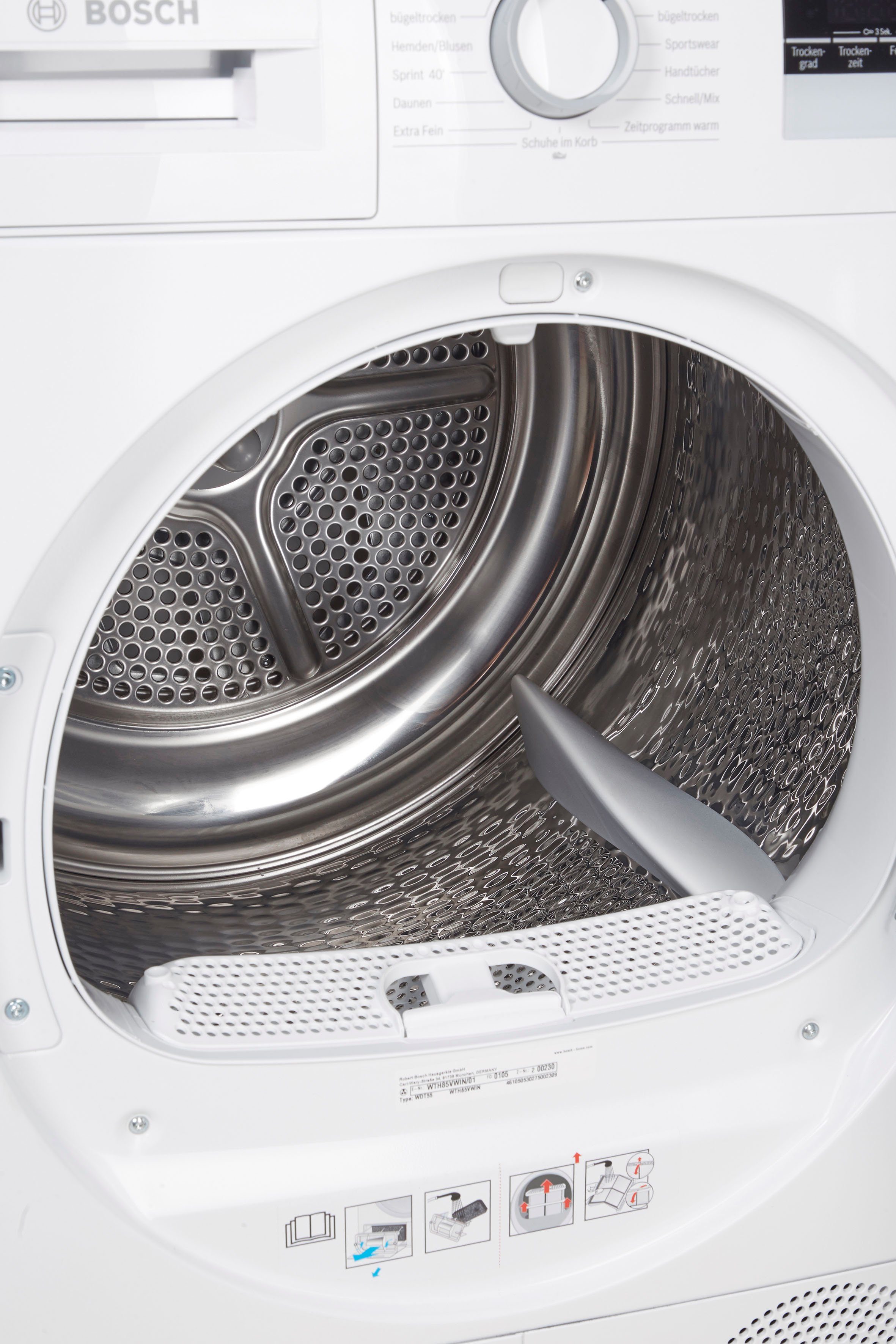 BOSCH Wärmepumpentrockner WTH85VWIN, 8 kg