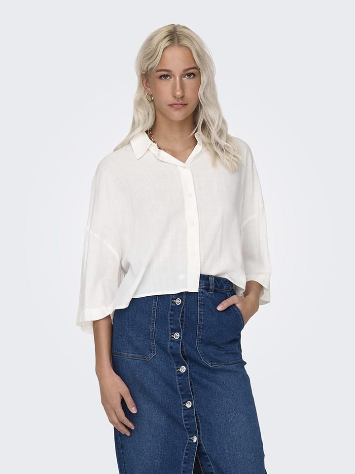 ONLY Shirt in Weiß günstig kaufen