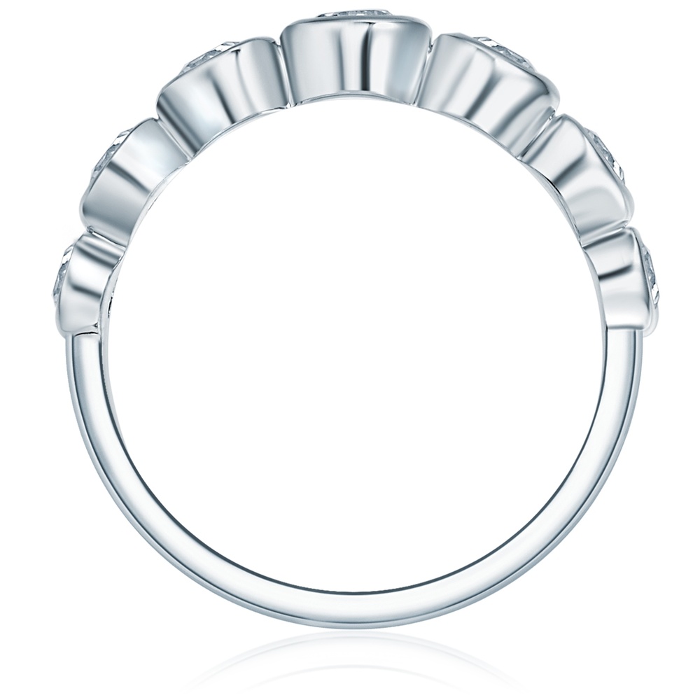 Trilani Bague en argent Argent sterling Oxyde de zirconium (CZ) en Argent Bague
