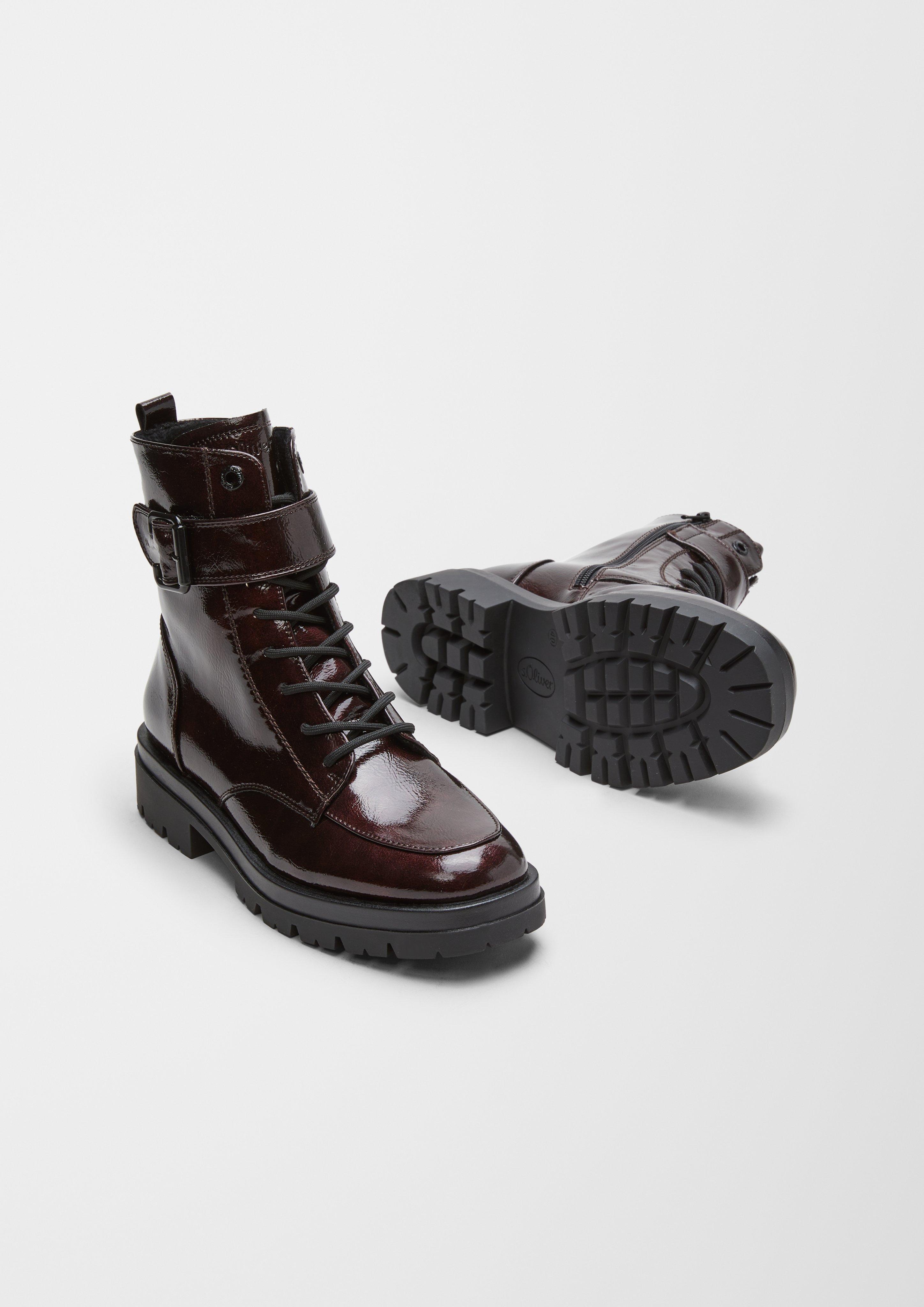 Stiefel in Lackleder-Optik  6006563-574