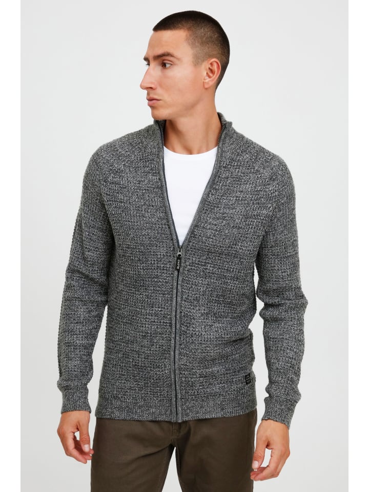 BLEND Strickjacke BHCarmelo 20713969 ME Strickjacke mit Stehkragen in Grau günstig kaufen