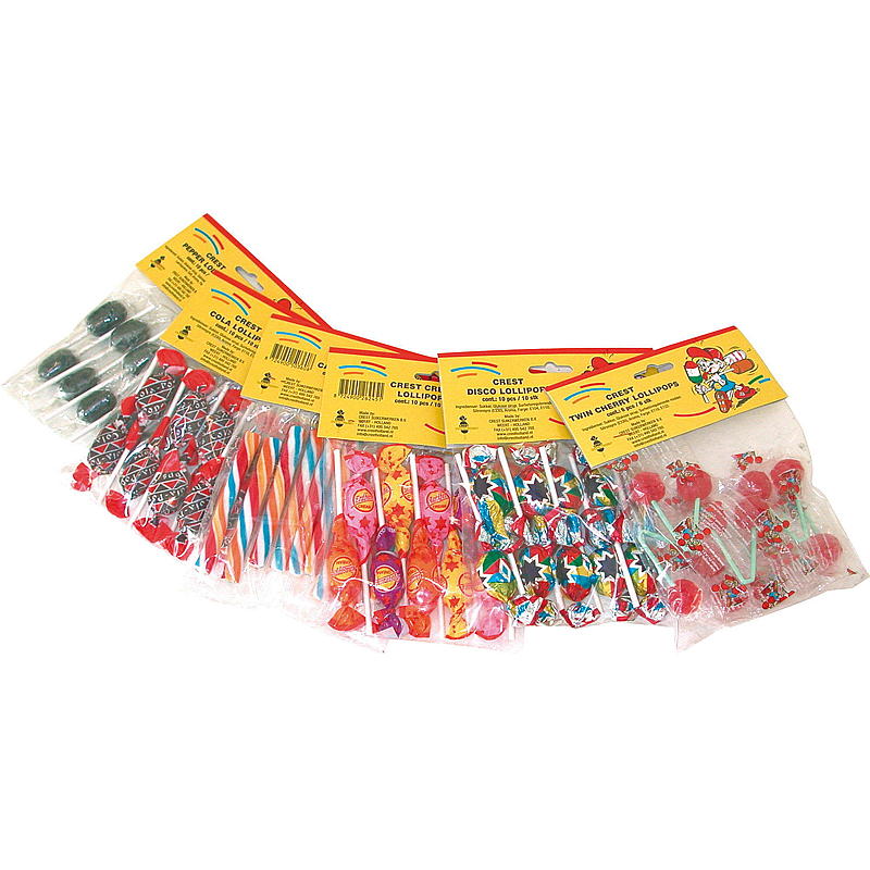 Disco lollipops 10-pk