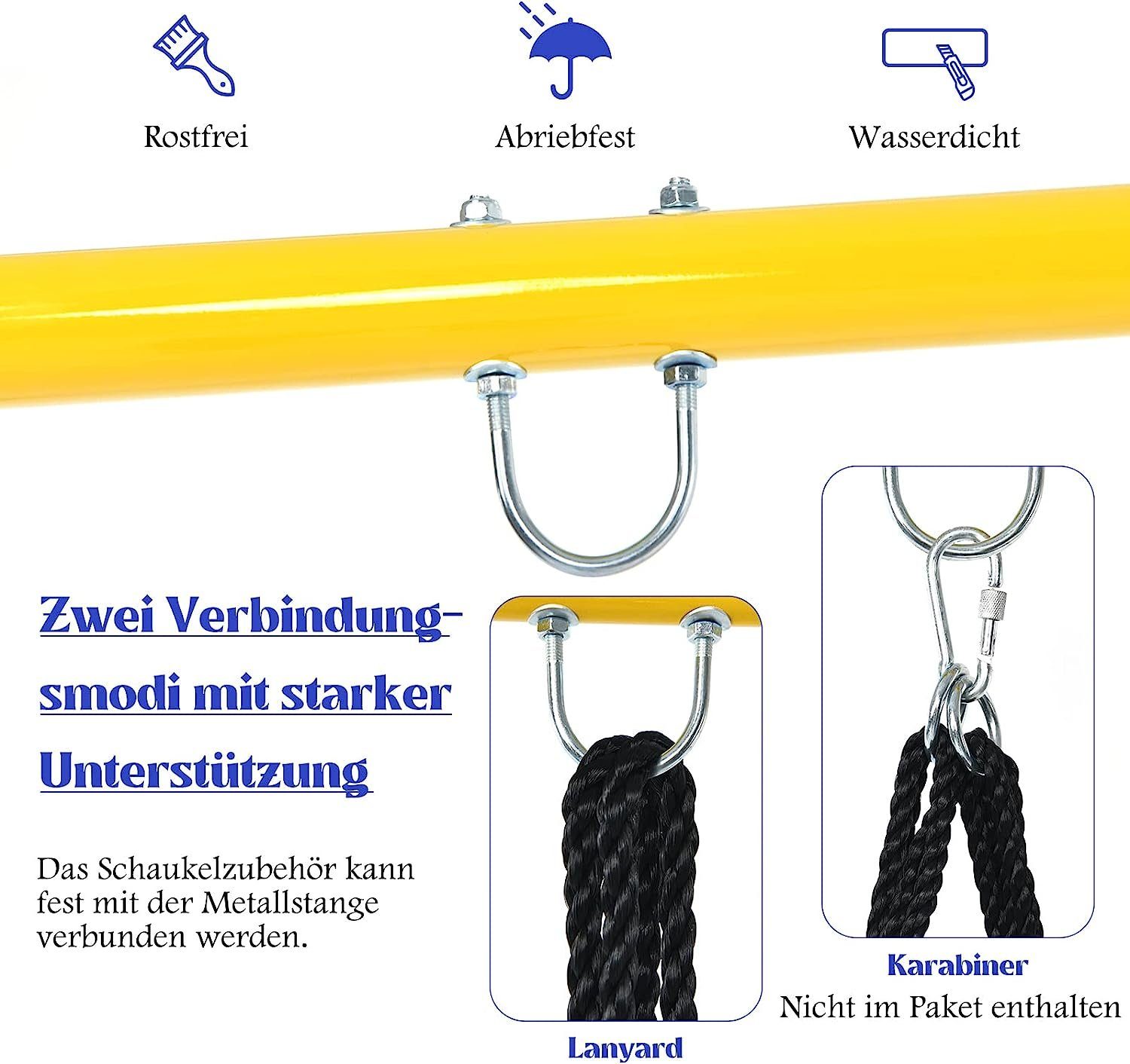 KOMFOTTEU Babyschaukel Schaukelgestell, Rostfrei & Wetterfest, bis 150kg