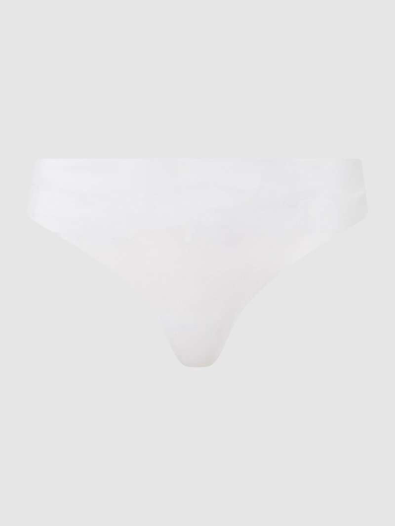String mit Stretch-Anteil - nahtlos Modell Invisible Cotton in weiß