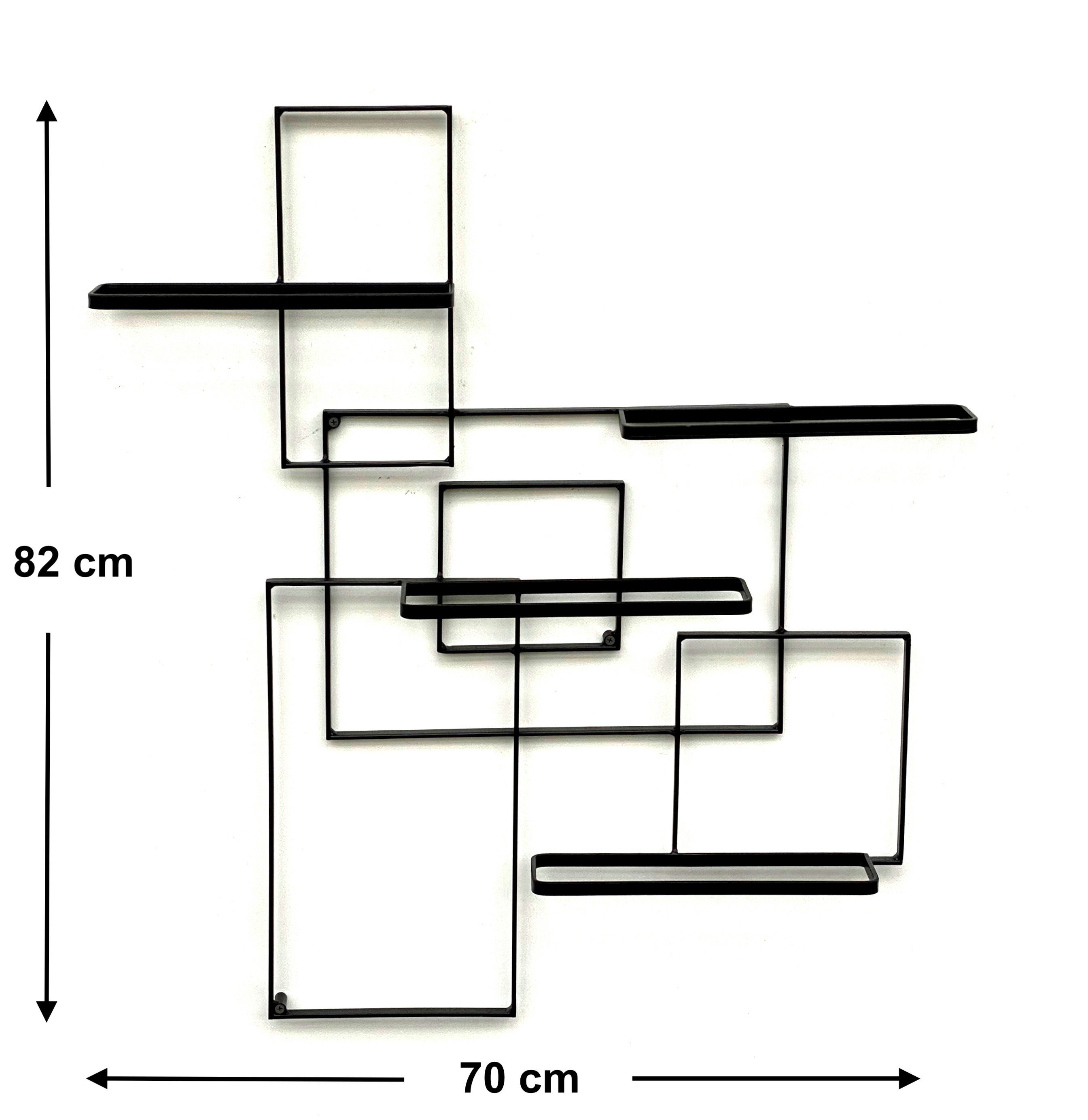 DanDiBo Weinregal Weinregal Metall Schwarz Black Line Flaschenständer Flaschenhalter