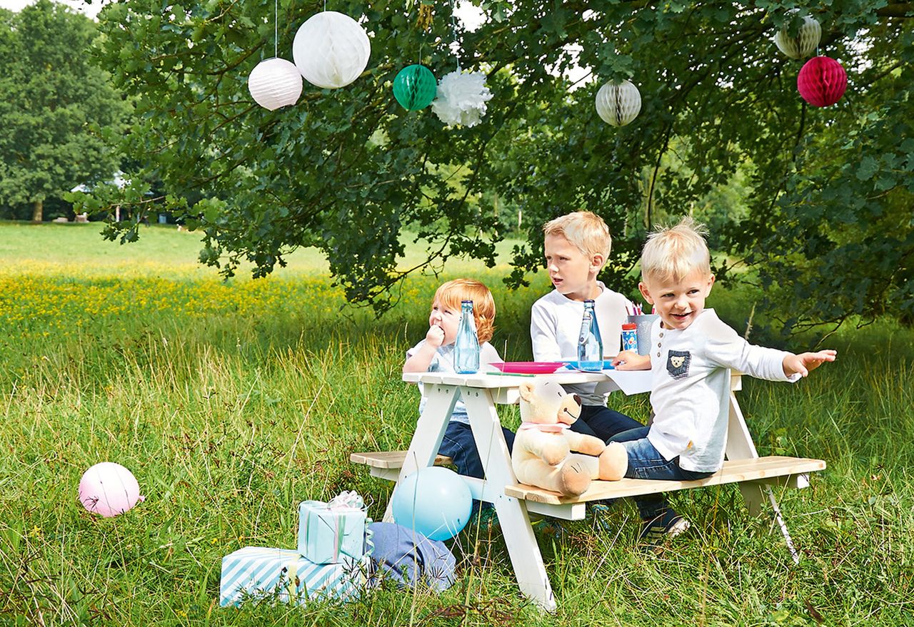 Pinolino Kinderträume Pinolino  Kindersitzgarnitur Nicki für 4 weiß
