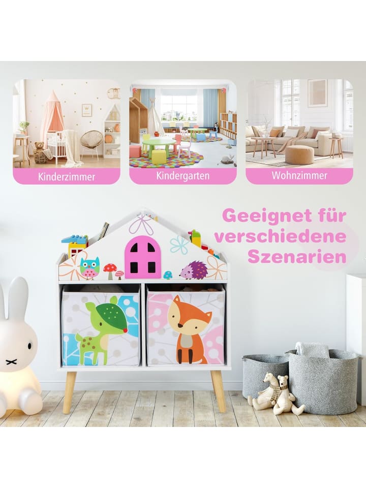 COSTWAY Spielzeugregal 2 in 1 in Bunt günstig kaufen onesize