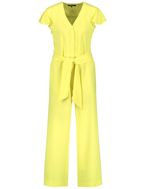 Fließender Jumpsuit mit Bindegürtel