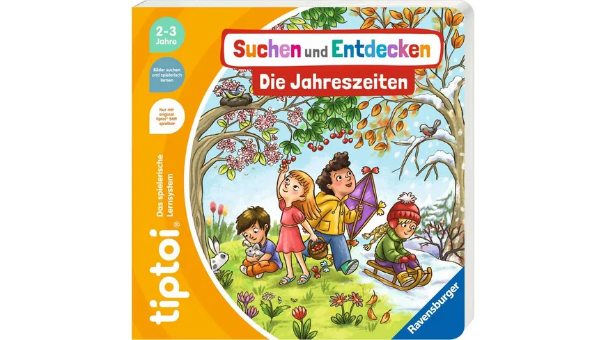 Ravensburger tiptoi - Suchen und Entdecken: Die Jahreszeiten, Jetzt auch für die Kleinen!