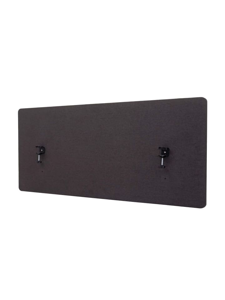 MCW Akustik-Tischtrennwand G75, 60x140cm braun-grau günstig kaufen onesize