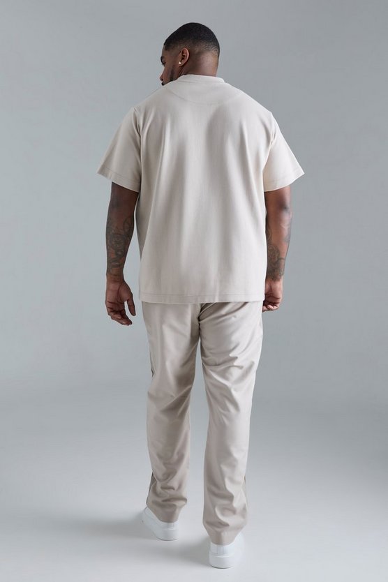 Plus Skinny Colorblock Anzughose