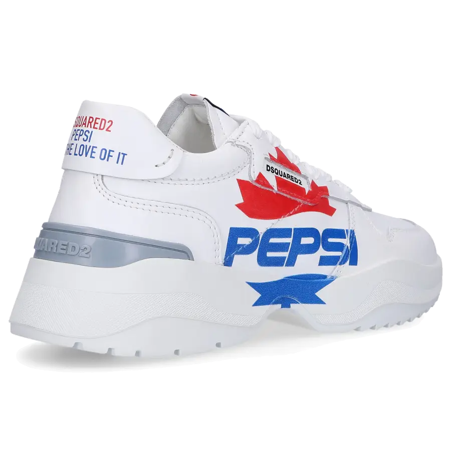 Dsquared2 - Sneaker low PEPSI Kalbsleder - weiß