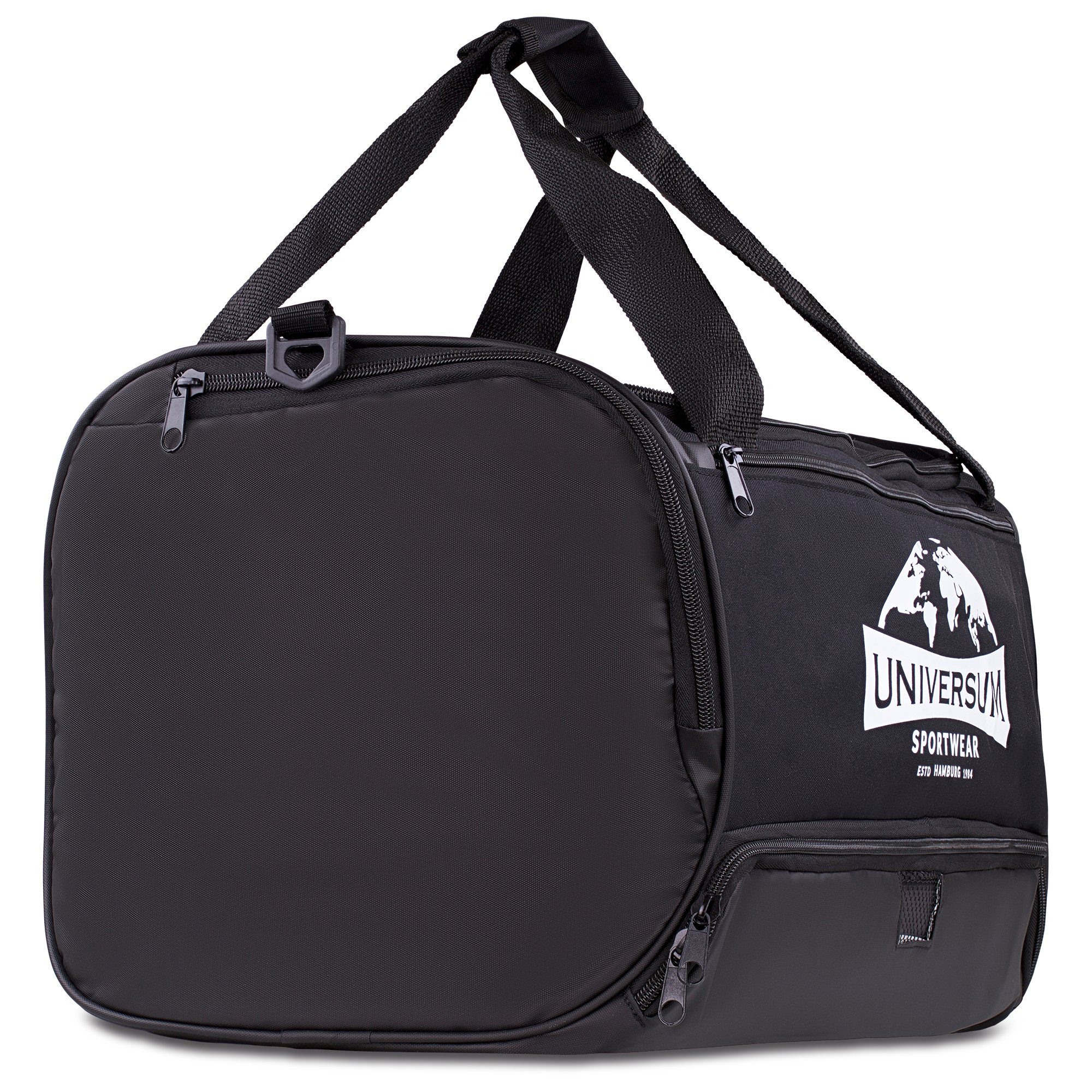 Universum Sportwear Sporttasche 50L Trainingstasche mit Schuhfach und Nassfach, Fitnesstasche mit abnehmbarem Schultergurt
