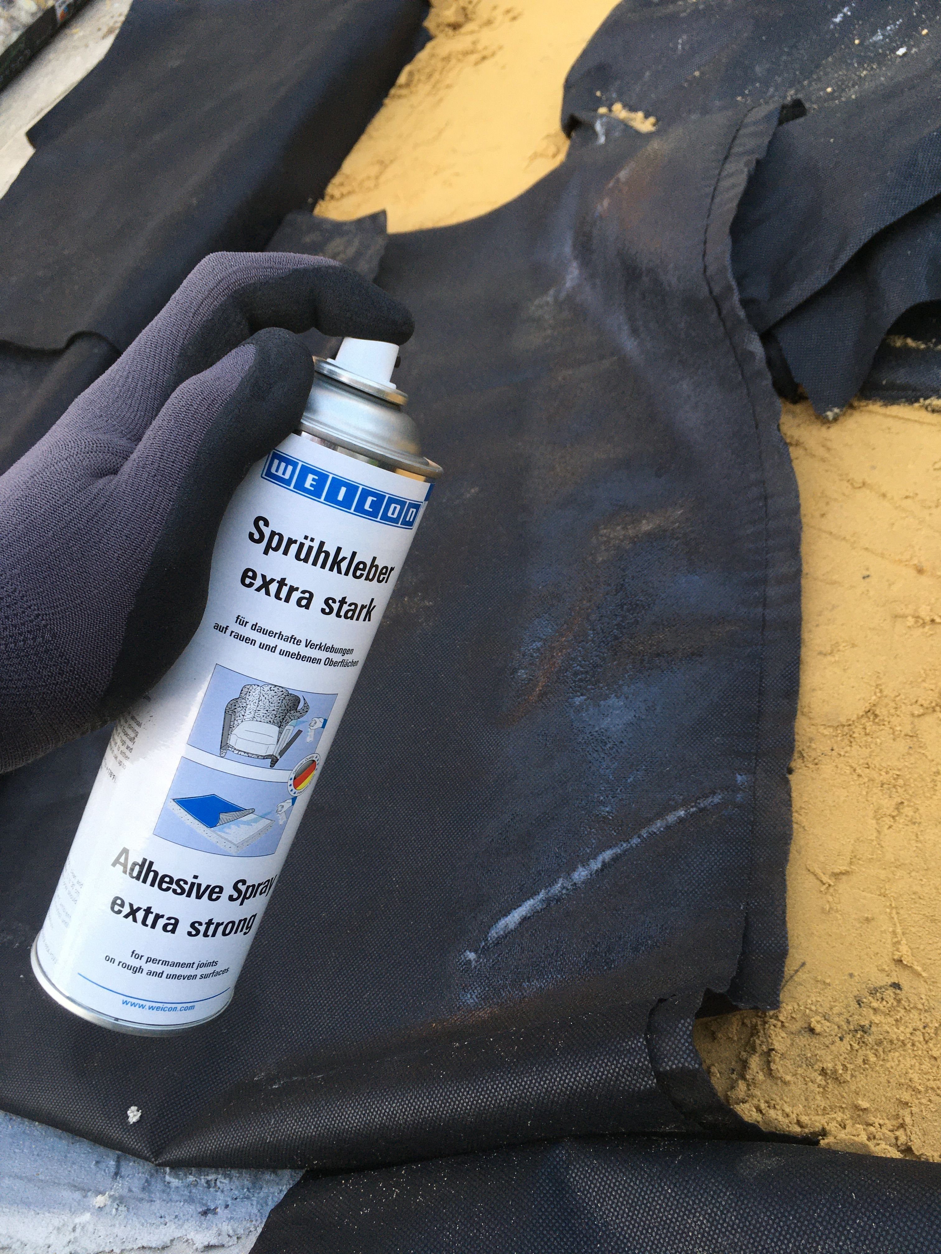 WEICON Klebstoff Sprühkleber extra stark, sprühbarer Kontaktklebstoff, 500 ml, Für starke und dauerhafte Verklebungen