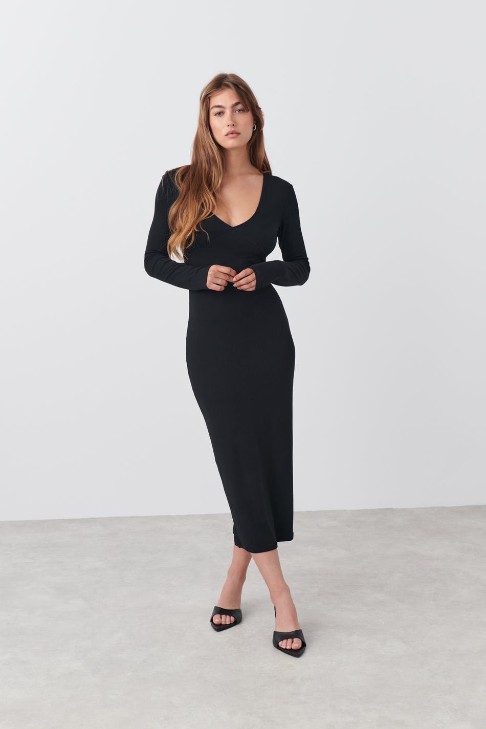 Maxi rib dress