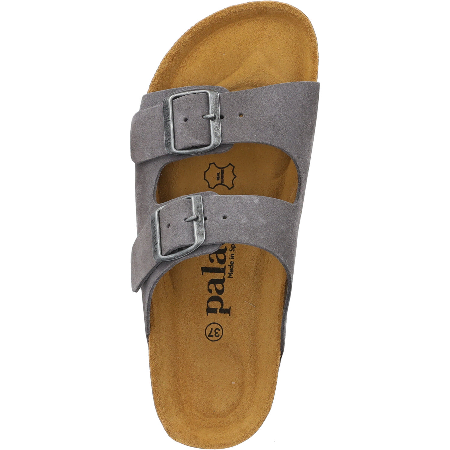Palado Korfu Premium Leather Herren, Pantoletten, Herren, Grau