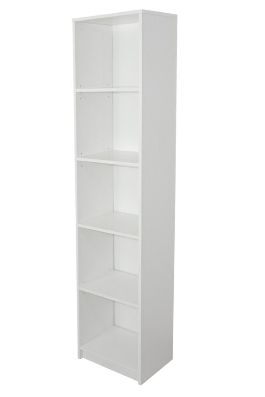 Home Collective Bücherregal Aktenregal Standregal Raumteiler mit 5 offenen Fächern aus MDF Holz, in weiß, Breite 40 cm