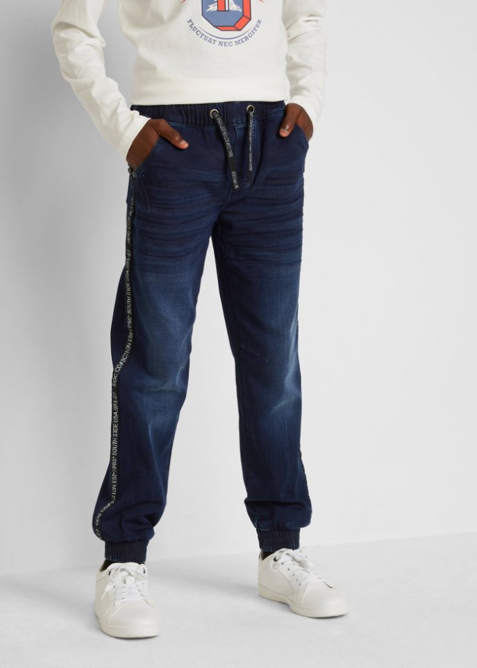 Jungen Sweat-Jeans mit sportlichem Tape