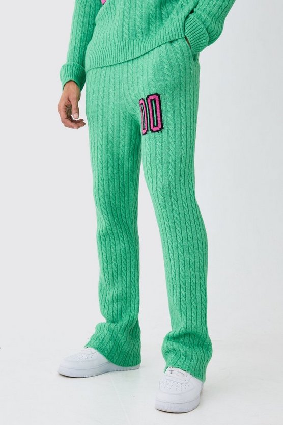 Slim-Fit Zopfmuster-Jogginghose